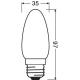 Osram Star opál üveg búra/4W/470lm/2700K/E27 LED gyertya izzó